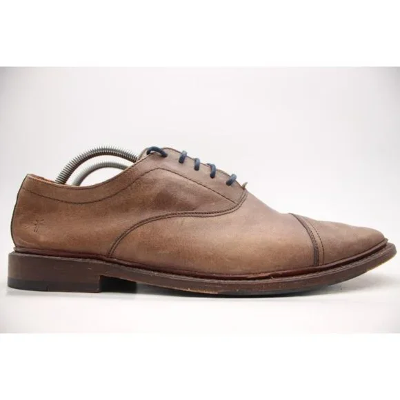Frye Paul Bal Men\'s Size 10.5 D Shoes Brown Leather Cognac Lace Up Wingtip Derby Frye Paul Lt Bal Tan Brown Leather Casual | Mercari main image 3